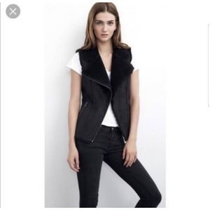 Velvet By Graham & Spencer Moto Suede Vest Size M